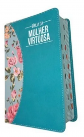 Bblia De Estudo Da Mulher Virtuosa, Com ndice - Azul