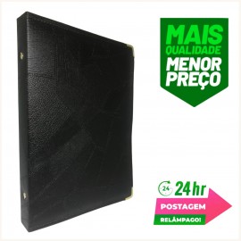 Pasta Preta Costurada De Hinos Para Coral E Grupos De Louvores N3